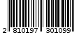 Γραμμωτός κωδικός 2810197301099