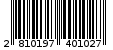 Γραμμωτός κωδικός 2810197401027