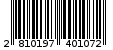 Γραμμωτός κωδικός 2810197401072