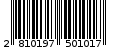 Γραμμωτός κωδικός 2810197501017