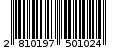 Γραμμωτός κωδικός 2810197501024