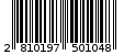 Γραμμωτός κωδικός 2810197501048