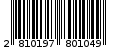 Γραμμωτός κωδικός 2810197801049