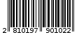 Γραμμωτός κωδικός 2810197901022