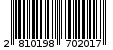 Γραμμωτός κωδικός 2810198702017