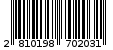 Γραμμωτός κωδικός 2810198702031