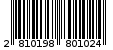 Γραμμωτός κωδικός 2810198801024