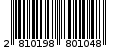 Γραμμωτός κωδικός 2810198801048