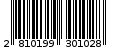 Γραμμωτός κωδικός 2810199301028