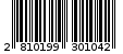 Γραμμωτός κωδικός 2810199301042