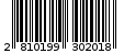 Γραμμωτός κωδικός 2810199302018