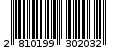 Γραμμωτός κωδικός 2810199302032
