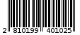 Γραμμωτός κωδικός 2810199401025