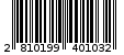 Γραμμωτός κωδικός 2810199401032