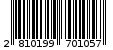 Γραμμωτός κωδικός 2810199701057