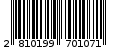 Γραμμωτός κωδικός 2810199701071