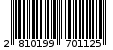 Γραμμωτός κωδικός 2810199701125