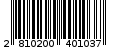 Γραμμωτός κωδικός 2810200401037