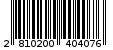 Γραμμωτός κωδικός 2810200404076