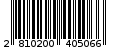 Γραμμωτός κωδικός 2810200405066