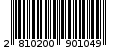 Γραμμωτός κωδικός 2810200901049