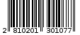 Γραμμωτός κωδικός 2810201301077