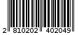 Γραμμωτός κωδικός 2810202402049
