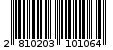 Γραμμωτός κωδικός 2810203101064