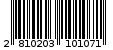 Γραμμωτός κωδικός 2810203101071