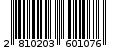 Γραμμωτός κωδικός 2810203601076