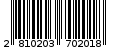 Γραμμωτός κωδικός 2810203702018
