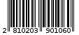 Γραμμωτός κωδικός 2810203901060