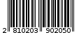 Γραμμωτός κωδικός 2810203902050