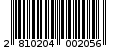 Γραμμωτός κωδικός 2810204002056