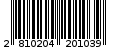 Γραμμωτός κωδικός 2810204201039