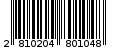 Γραμμωτός κωδικός 2810204801048
