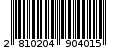 Γραμμωτός κωδικός 2810204904015