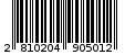 Γραμμωτός κωδικός 2810204905012