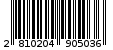 Γραμμωτός κωδικός 2810204905036