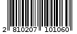 Γραμμωτός κωδικός 2810207101060
