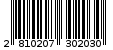 Γραμμωτός κωδικός 2810207302030