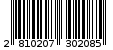 Γραμμωτός κωδικός 2810207302085