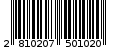 Γραμμωτός κωδικός 2810207501020