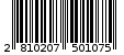 Γραμμωτός κωδικός 2810207501075