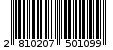 Γραμμωτός κωδικός 2810207501099