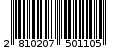 Γραμμωτός κωδικός 2810207501105