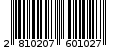 Γραμμωτός κωδικός 2810207601027