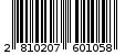 Γραμμωτός κωδικός 2810207601058