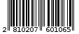 Γραμμωτός κωδικός 2810207601065