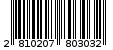 Γραμμωτός κωδικός 2810207803032